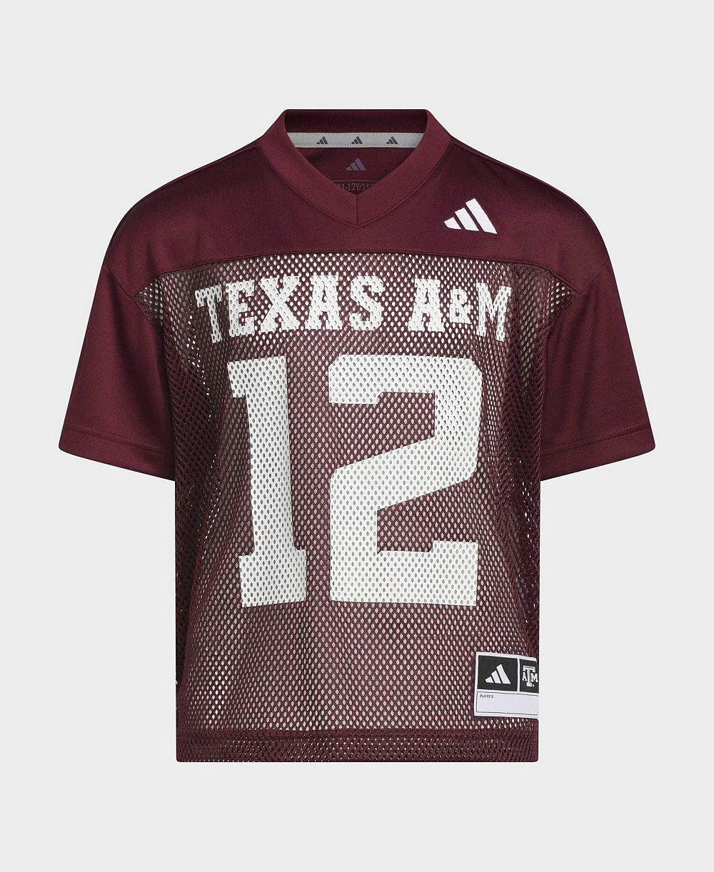 Детский джерси adidas Maroon Texas A&M Aggies для пикника для мальчиков и девочек