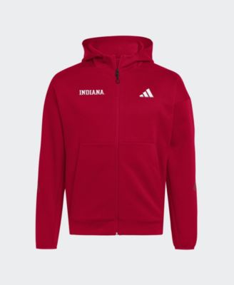Мужчая худи adidas с полной молнией, багряная, Indiana Hoosiers Z.N.E