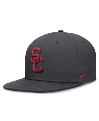 Nike мужская fitted-кепка цвета антрацит для болельщиков USC Троянцы, модель Pro Dri-FIT