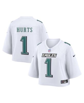 Женская укороченная игровая джерси Nike Jalen Hurts, White Philadelphia Eagles