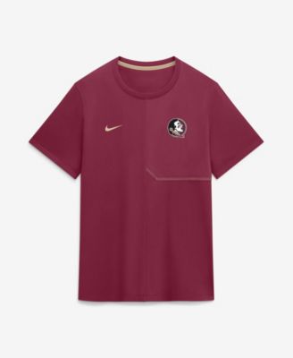 Nike мужская тренировочная футболка Dri-FIT Coaches Florida State Seminoles 2026 бордового цвета