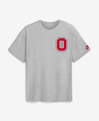 Nike мужская футболка Heather Gray Ohio State Buckeyes Legacy Logo Max90