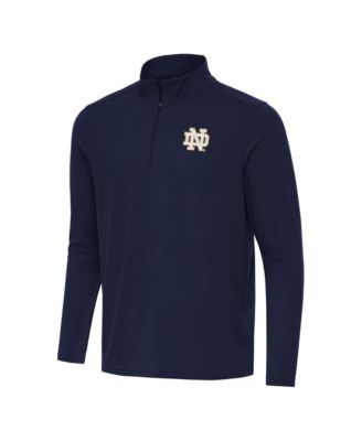 Men's Antigua Navy Notre Dame Fighting Irish Intent Quarter-Zip Top