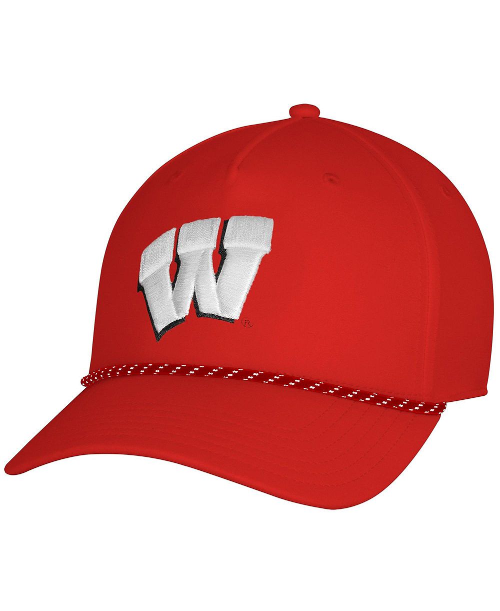 Under Armour Men's Red Wisconsin Badgers Sideline Drive Rope Adjustable Hat