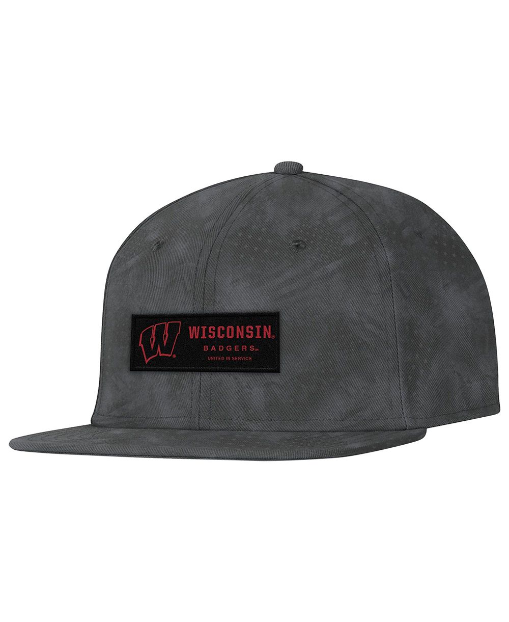 Under Armour Men's Charcoal Wisconsin Badgers Freedom Collection ArmourFuse Snapback Hat