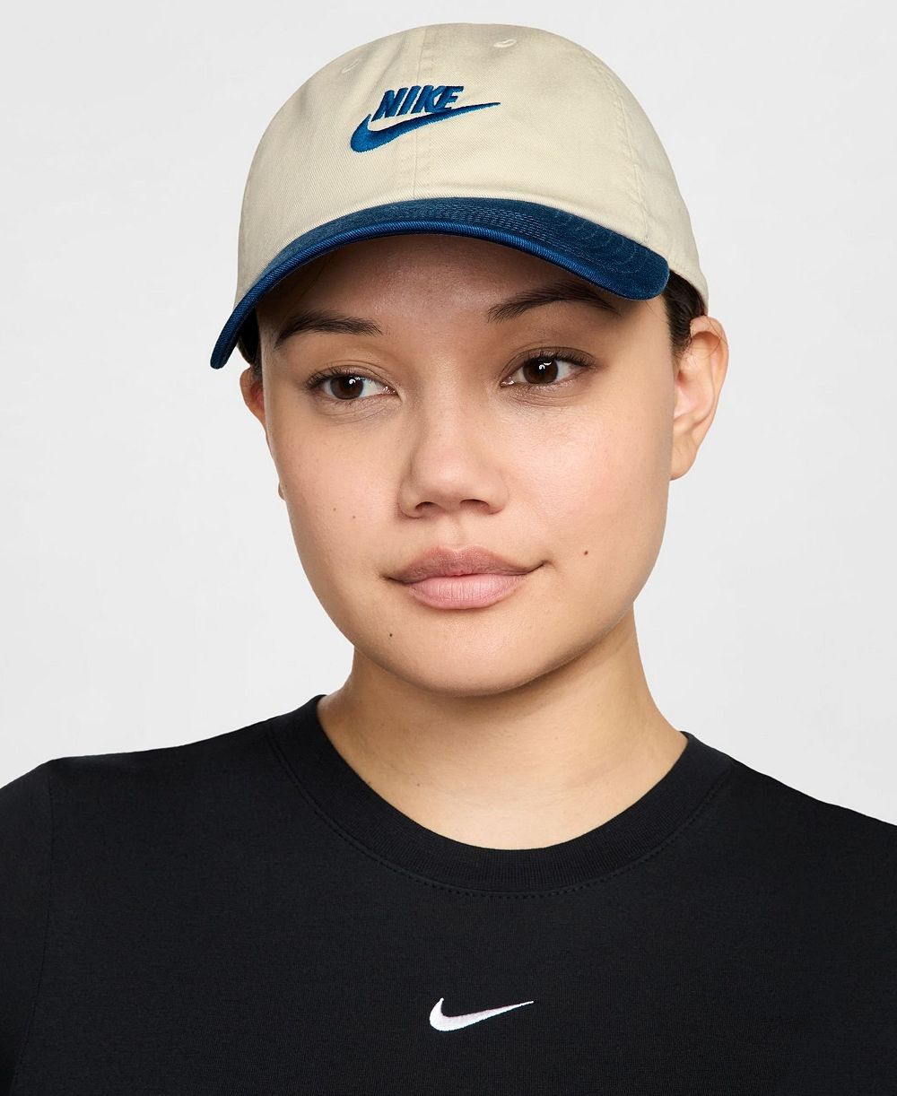 Men's and Women's Nike Cream Futura Wash Club Adjustable Hat
