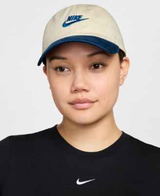 Men's and Women's Nike Cream Futura Wash Club Adjustable Hat