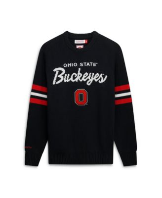 Мужской свитер Mitchell & Ness в стиле тренера Ohio State Buckeyes, черный цвет