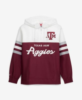 mitchell & ness мужская легкая ветровка на полумолнии хэд коуч маруэн техас эм эм аггис