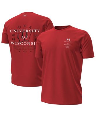 Мужская красная футболка Under Armour Wisconsin Badgers 2026 Sideline Performance