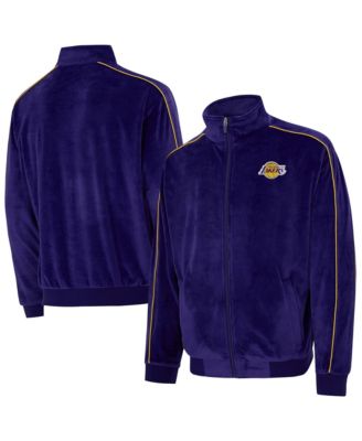Concepts Sport Men's and Women's Purple Los Angeles Lakers Archives Velour Full-Zip Jacket