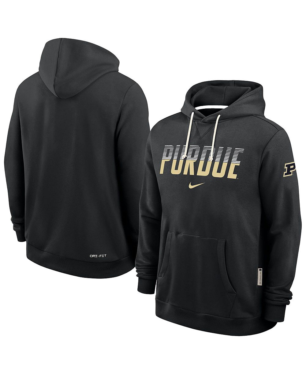 Nike Мужская худи Dri-FIT Black Purdue Boilermakers 2026 Sideline Standard Issue