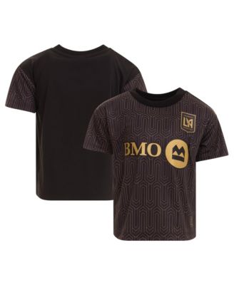 Детская реплика футболки adidas LAFC 2026 Primary Kit черного цвета