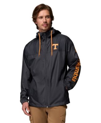 Мужской ветровик Columbia Black Tennessee Volunteers Flash Challenger II с полным zipper и капюшоном