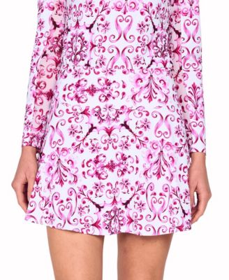 G Lifestyle Clothing Women's Mini Golf Back Yoke Ruffle Skort