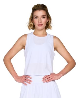 Женская футболка G Lifestyle Clothing с сетчатым кроем и перекрестной спиной, без рукавов
