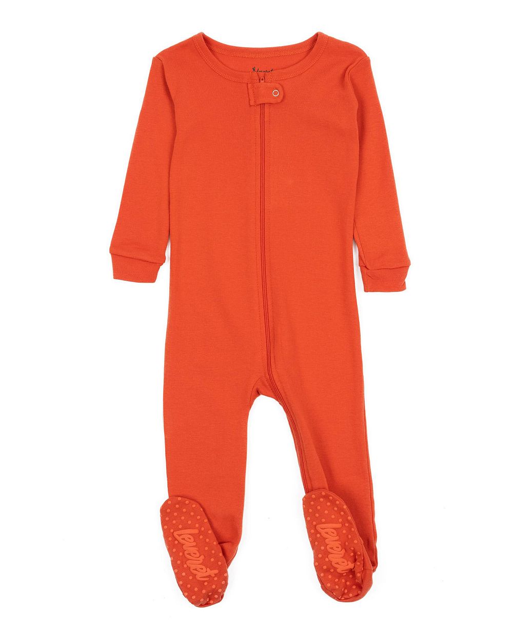 Детская пижама из хлопка с ножками, однотонная, 03M-24M