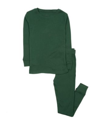 Детская пижама из хлопка с длинным рукавом, однотонная, 6-14 лет
