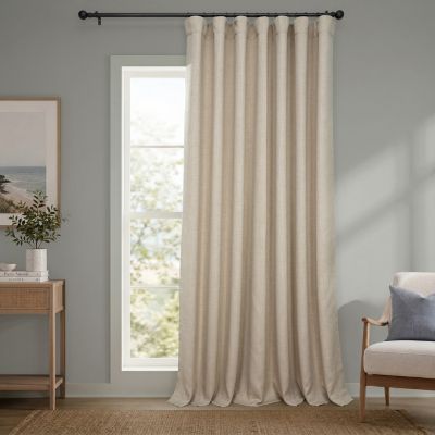 Half Price Drapes дополнительные широкие шторы из искусственного льна, затемняющие комнату для спальни и гостиной (1 панель)