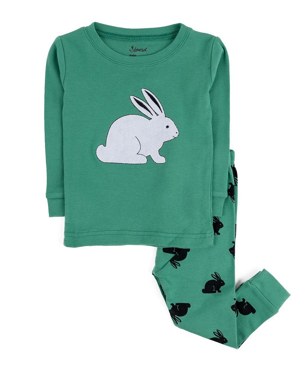 Leveret семейные хлопковые пасхальные пижамы, комплект из двух предметов, для детей 6-14 лет