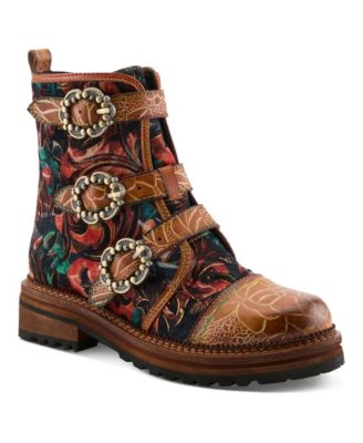 L`Artiste  Women's Boots with Adjustable Buckle Straps