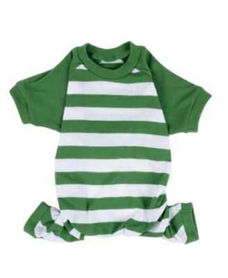 Leveret Dog Cotton Striped Holiday Pajamas
