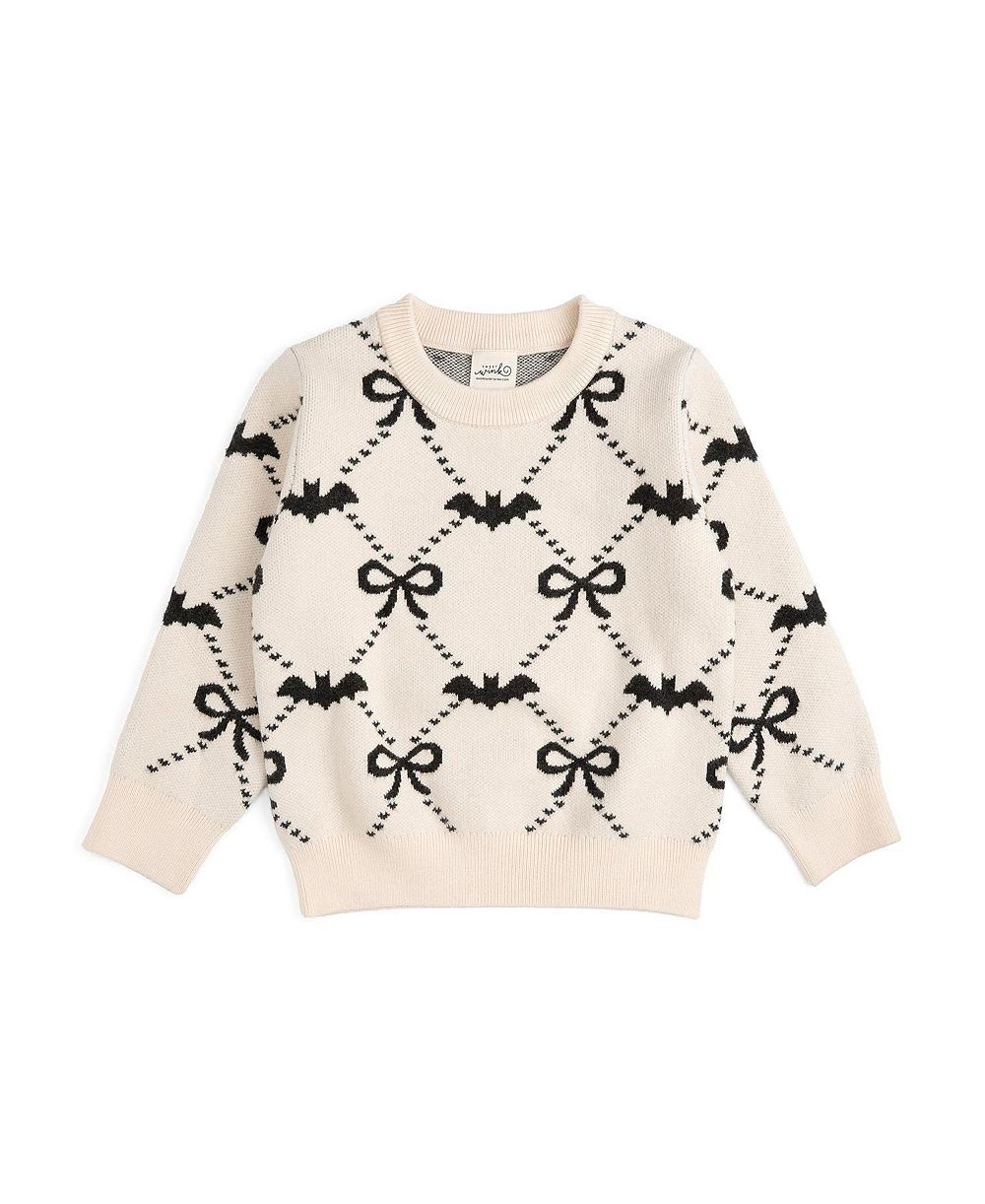 Sweet Wink Baby Girls 6M-24M Bat Trellis Halloween Sweater