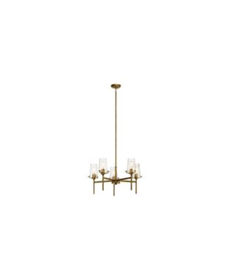 Kichler Alton 27" Wide Natural Brass 5-Light Chandelier