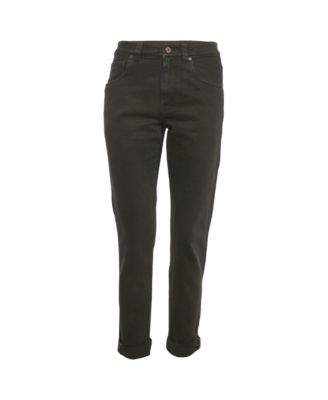 Pre-Owned Brunello Cucinelli Женские джинсы прямого кроя с высокой посадкой