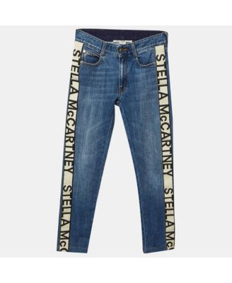 Женские узкие джинсы с логотипом и лентой от Stella McCartney (б/у)