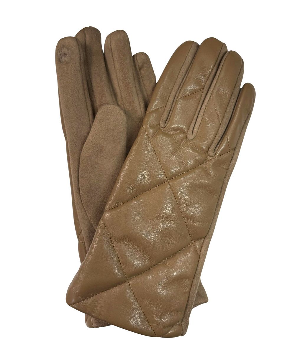 Marcus Adler Cross Stitch Leather Gloves