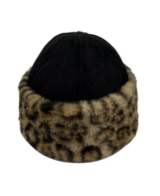 Marcus Adler Leopard Suede Hat