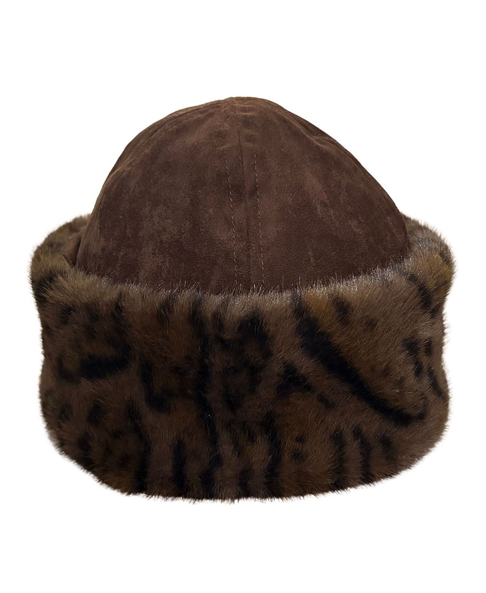 Marcus Adler Leopard Suede Hat