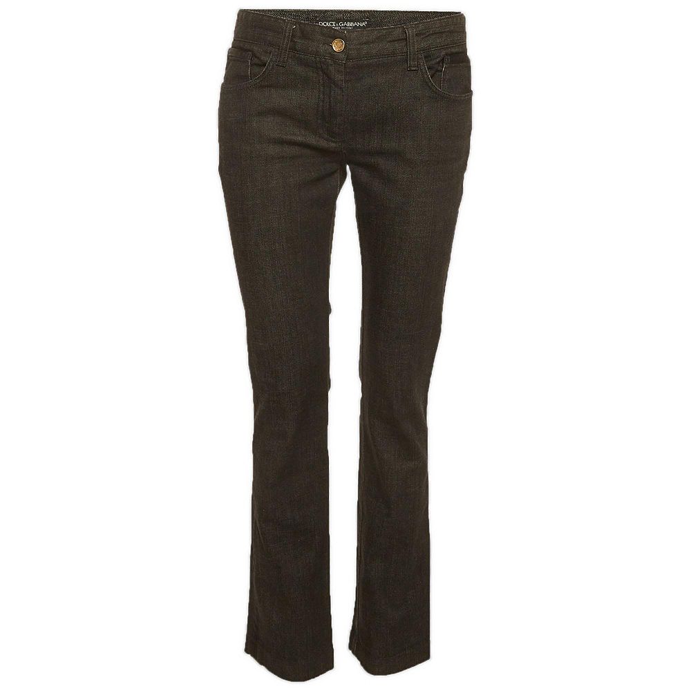 Dolce & Gabbana Women's Satin Trim Slim-Fit Jeans