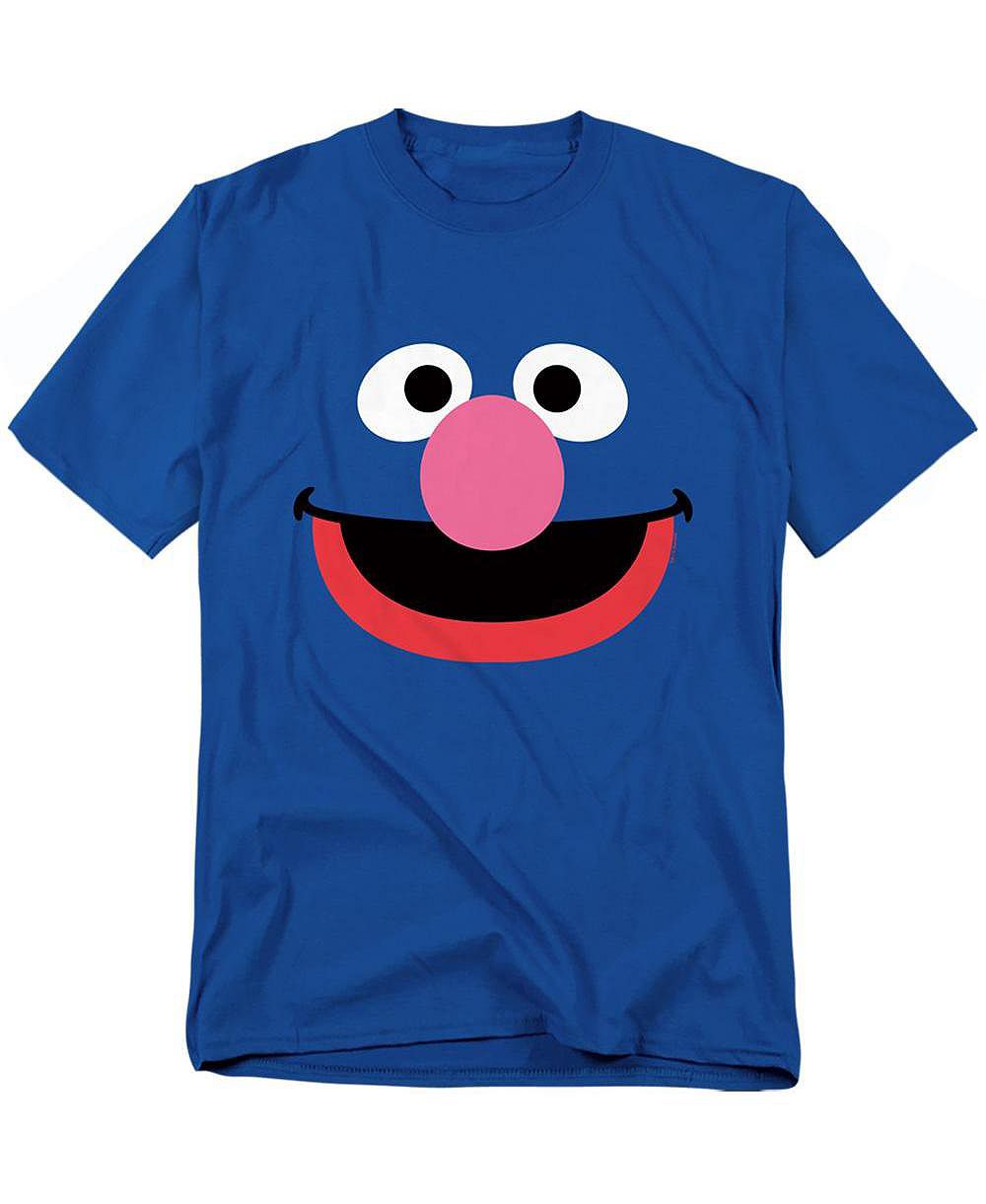Sesame Street Men's Grover Face T-Shirt