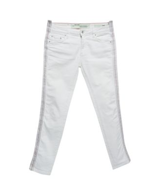 Джинсы Off-White с заниженной посадкой, узкие, с логотипом на ленте, Pre-Owned