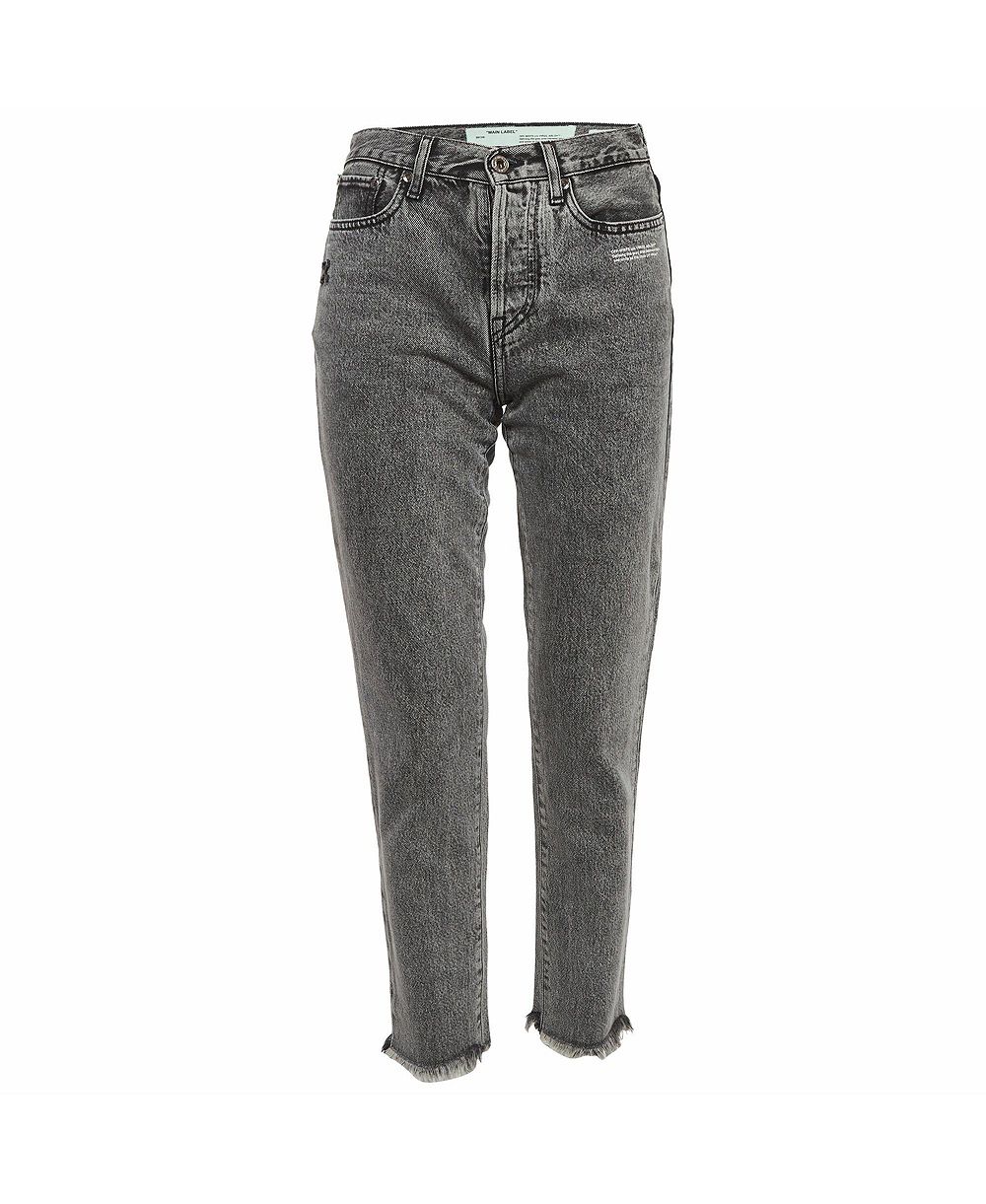 Pre-Owned Off-White Women's Denim Raw Edge Skinny Jeans