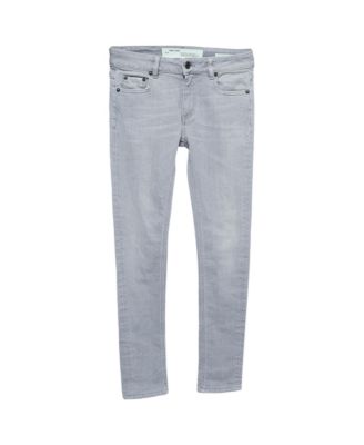Pre-Owned Off-White женские джинсы скинни с высокой посадкой из хлопковой смеси