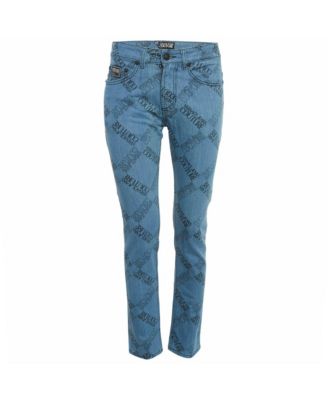Pre-Owned Versace Women's Jeans Couture Logo Print Denim Skinny Jeans