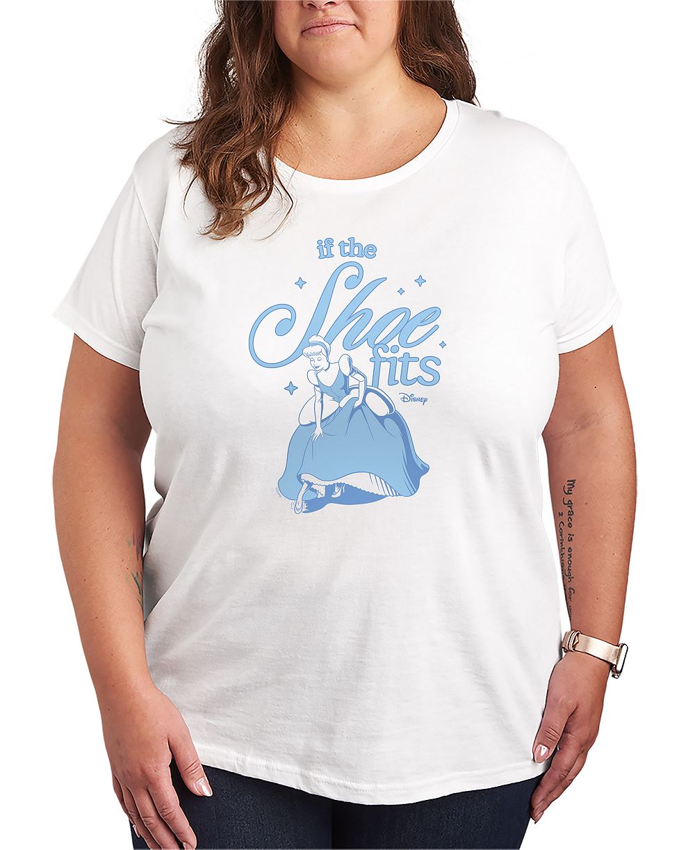 Hybrid Apparel Женская футболка Plus Size Disney Princess Graphic с круглым вырезом