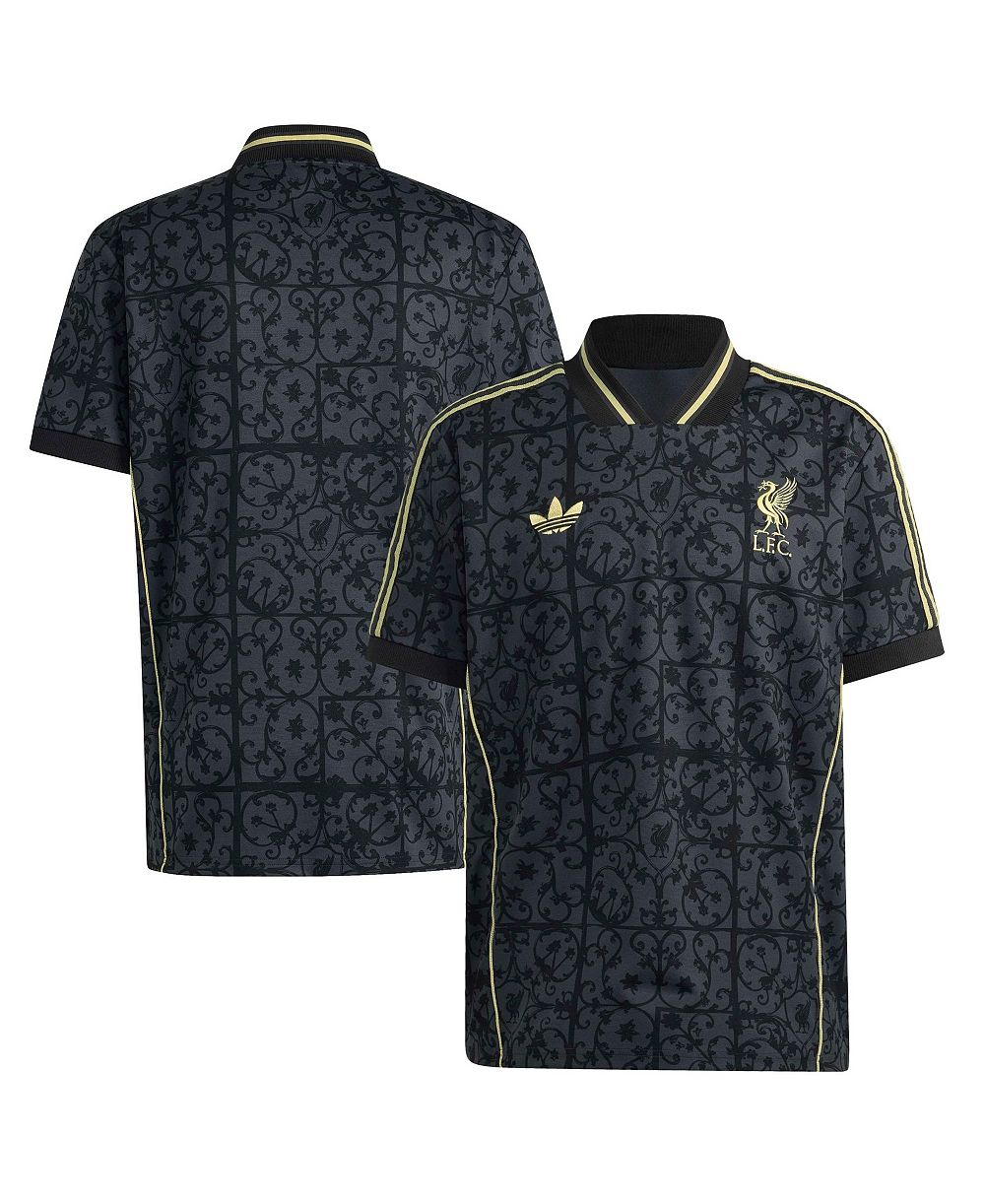 Мужская и женская футболка adidas Liverpool Lifestyler с коротким рукавом и V-образным вырезом