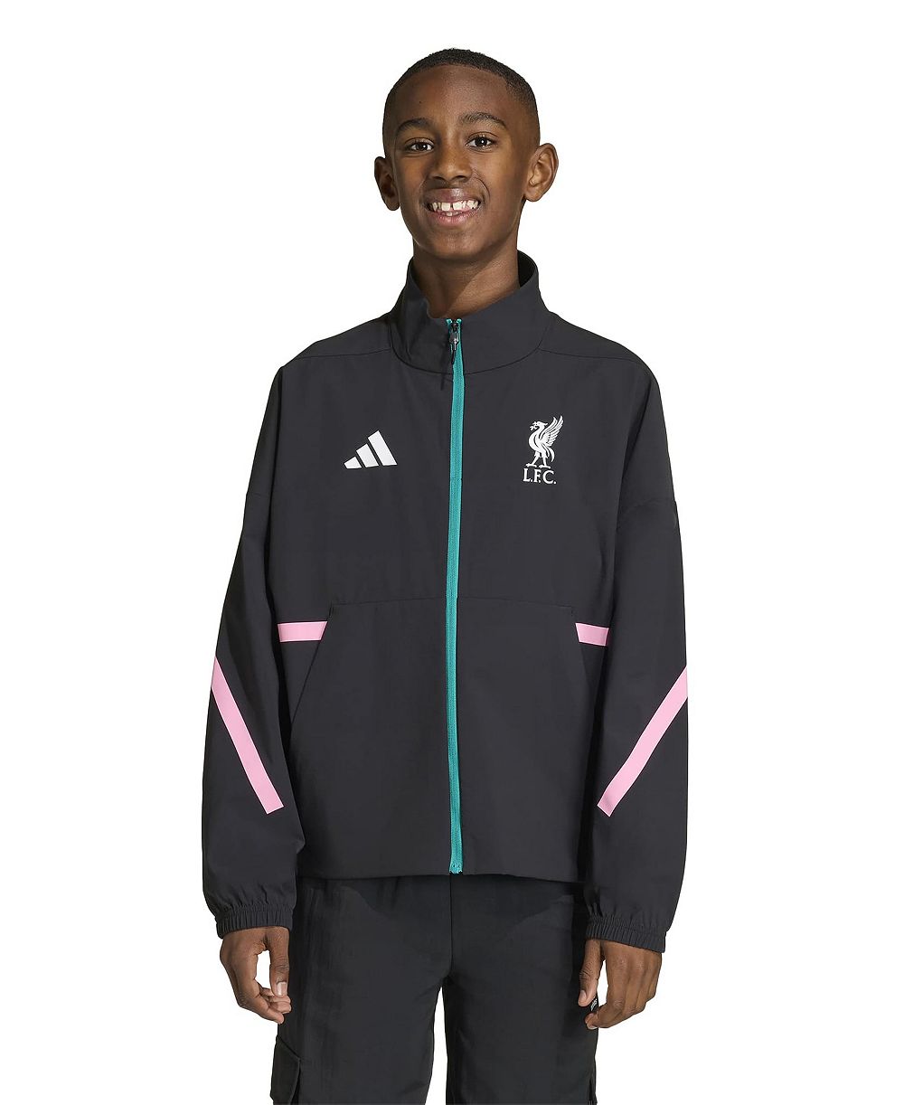 adidas детская куртка на молнии с воротником-стойкой Z.N.E. Anthem Liverpool FC для мальчиков и девочек