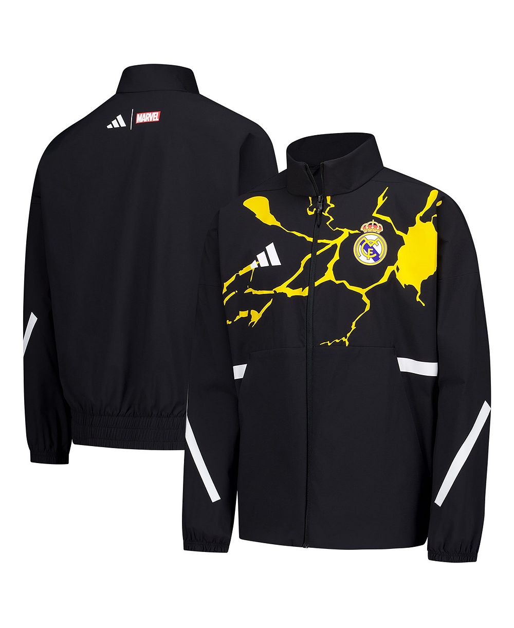 Adidas Детская куртка с капюшоном и молнией Avengers Z.N.E. Real Madrid для мальчиков и девочек