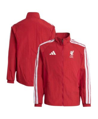 adidas куртка на молнии с воротником-стойкой для мальчиков и девочек Liverpool Anthem