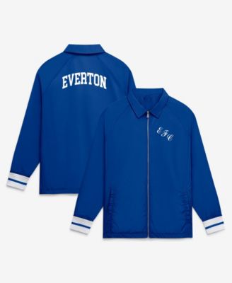 Мужская куртка Fanatics Men's Everton FC Classics Coach Full-Zip Rib-Knit Cuffs Jacket с молнией и рибаны на манжетах
