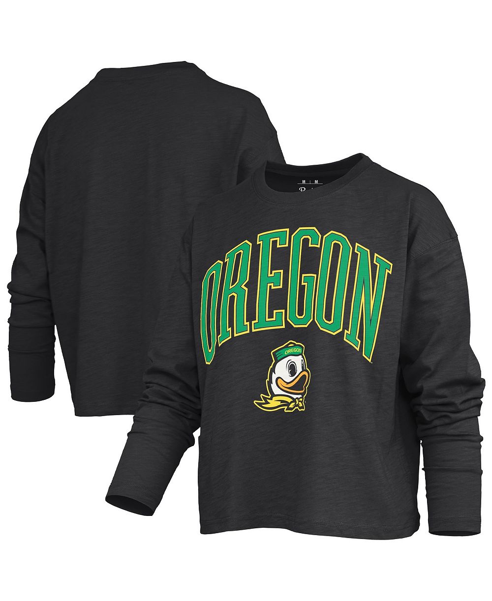 Pressbox Женская футболка с длинным рукавом и принтом Oregon Ducks