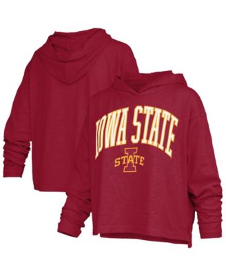 Pressbox Женская футболка с длинным рукавом и капюшоном с логотипом Iowa State Cyclones