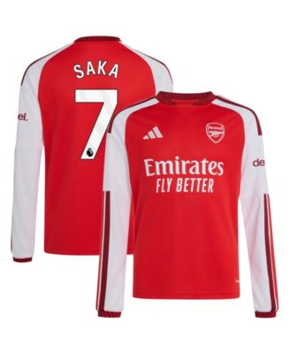 Adidas Boys' and Girls' Bukayo Saka 2026/27 Home Replica Long-Sleeve Jersey