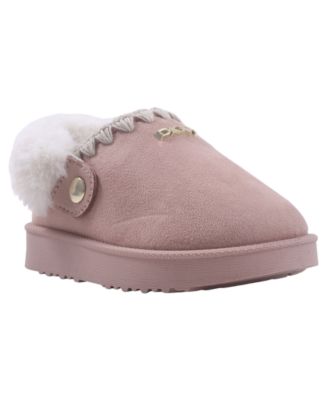 туфли на плоской подошве dla toddlers girls' nevi furstiches faux-fur collar