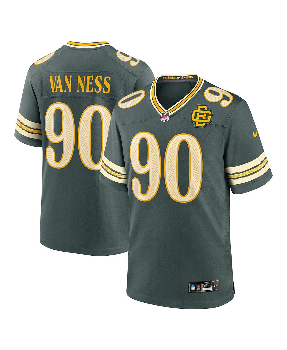 Nike Men's Lukas Van Ness Green  Bay Packers 2026 Rivalries Collection Game Jersey